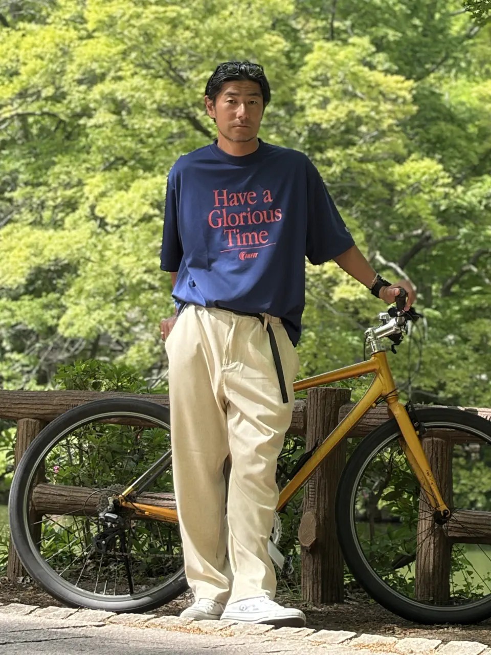 自転車と長谷川貴治さん