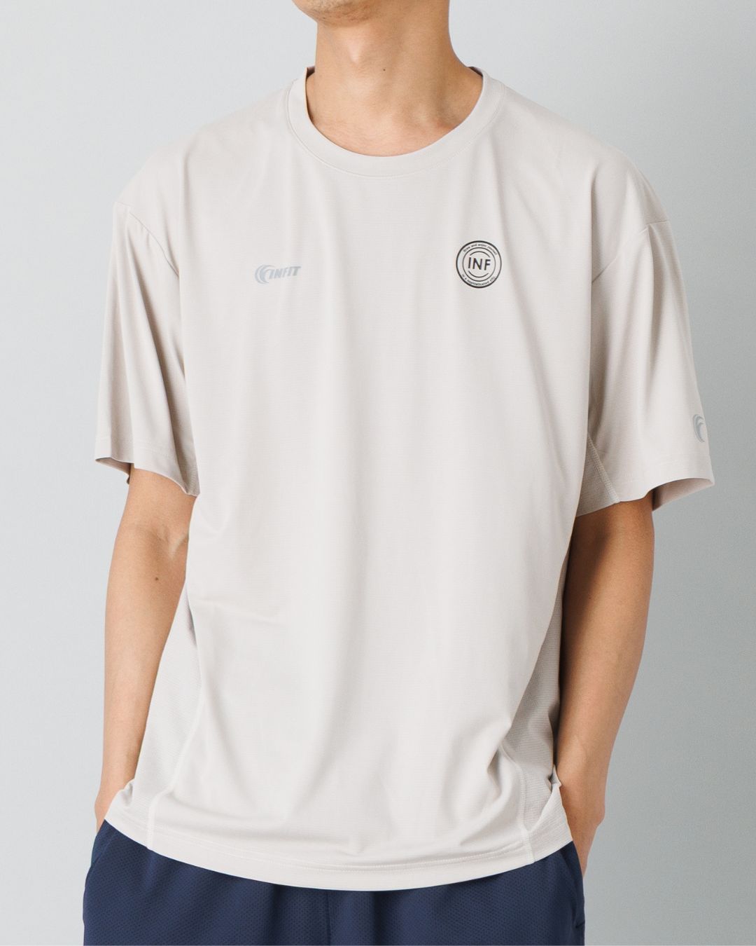 INFIT ICON PACK エアフローバック Tシャツ グレージュ